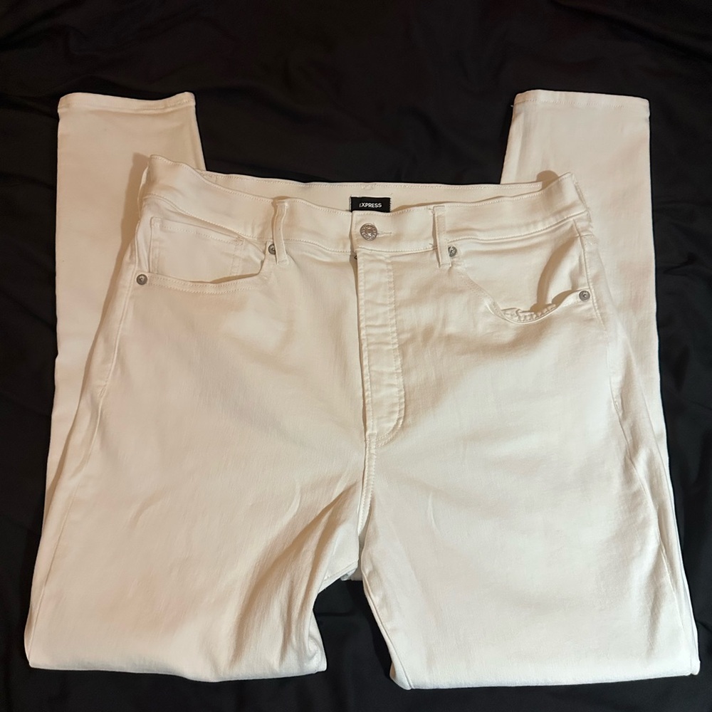 Express Women's Skinny Jeans in Cream